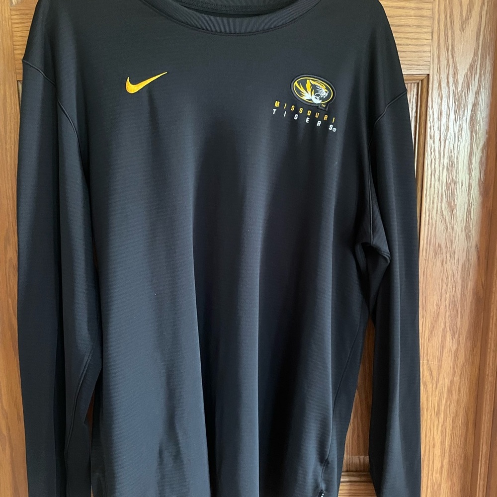 Nike Black Missouri Tigers Logo (Go Mizzou!)  Dri-fit Sideline Shirt
